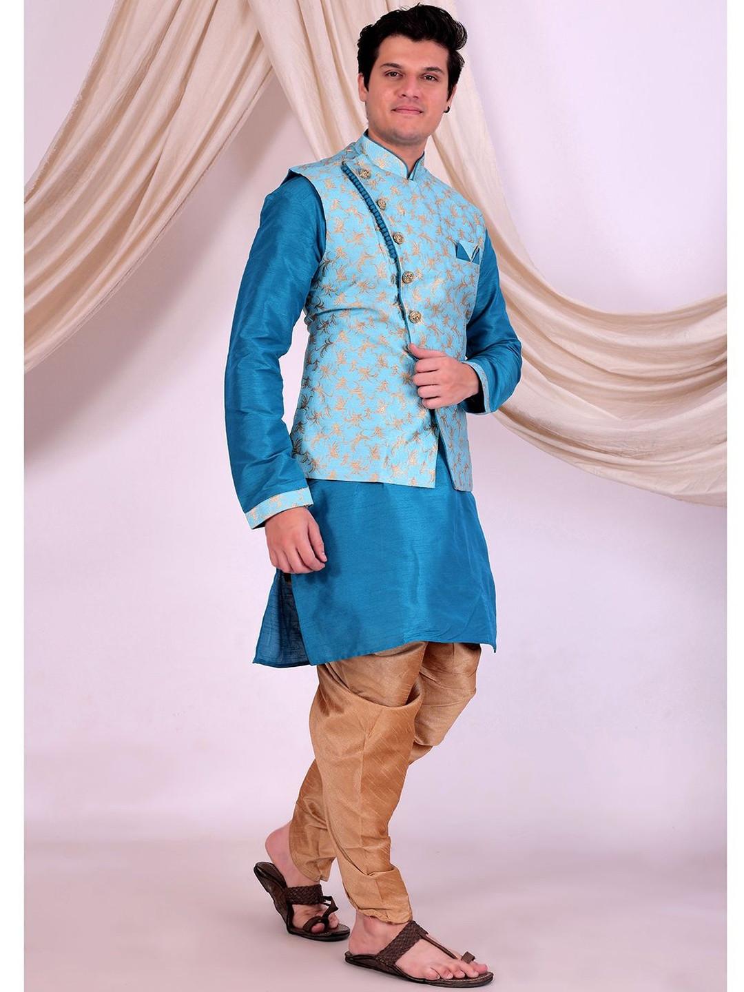 Desibutik Embroidered Mandarin Collar Sherwani