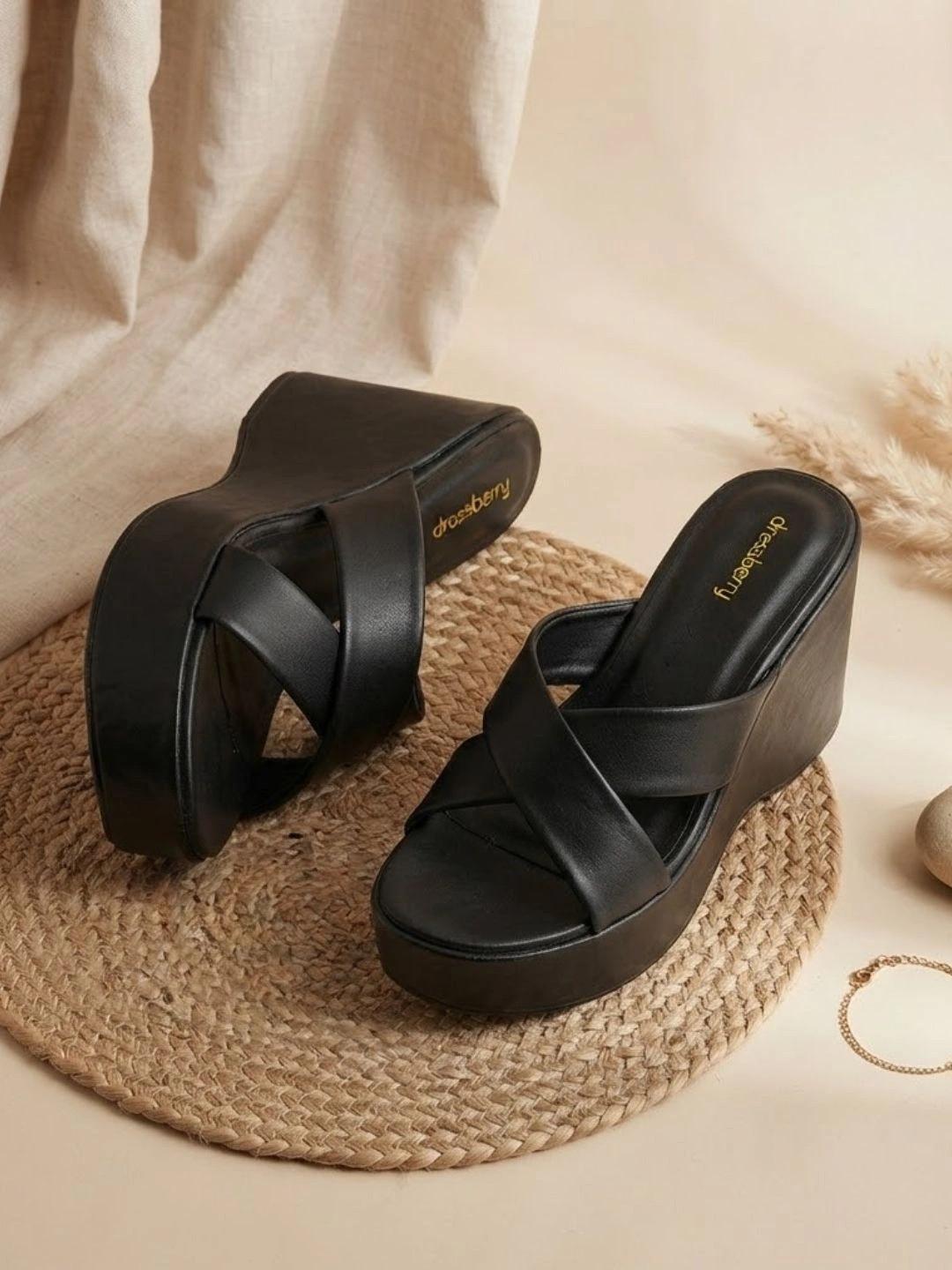 DressBerry Party Wedge Sandals