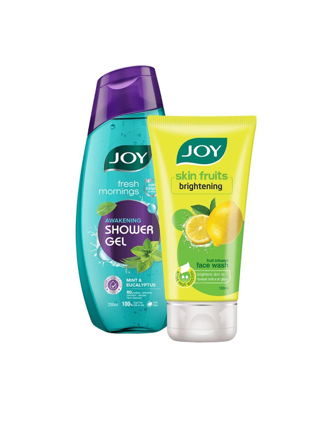 JOY Fresh Mornings Awakening Shower Gel -250ml & Lemon Face Wash-150ml
