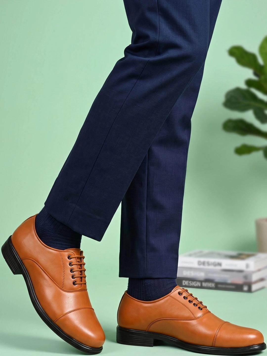 BTOM Men Round-Toe Formal Oxfords