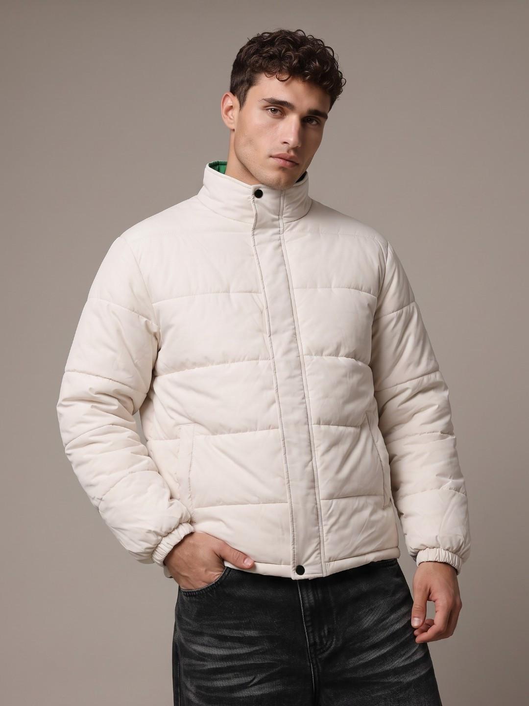 glitchez Lightweight Relaxed Fit Puffer Jacket
