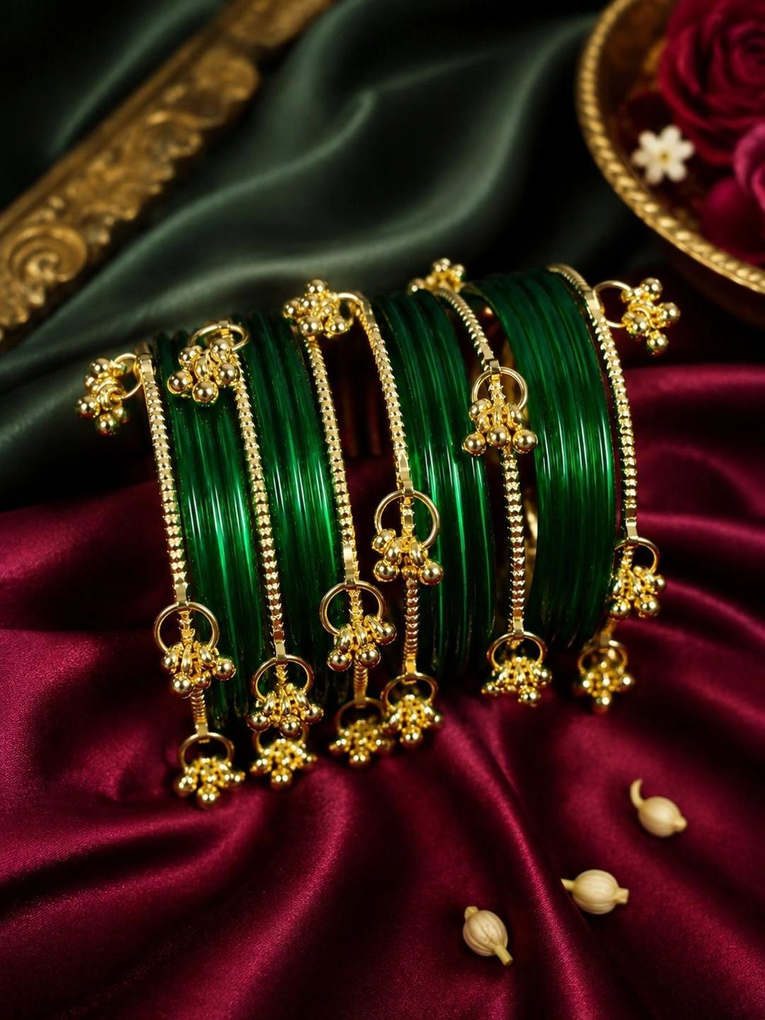 PANASH Set of 20 Gold-Plated Bangles