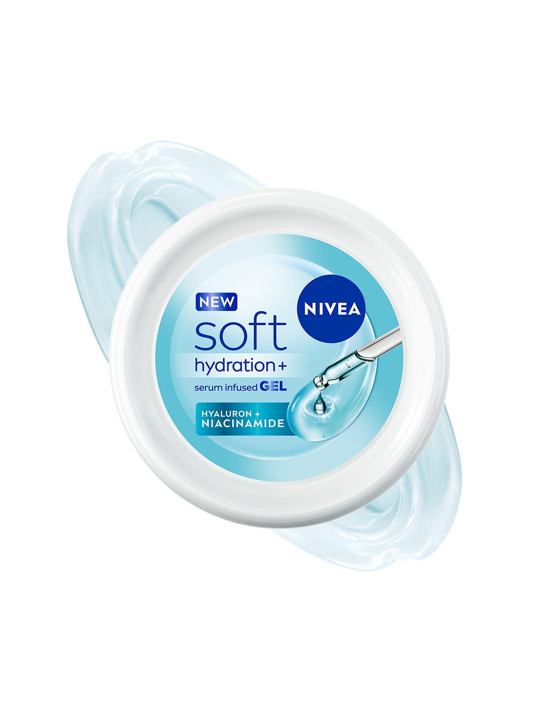 NIVEA Soft Gel Moisturizer with Hyaluron & Niacinamide for 100Hr Hydration - 100 ml
