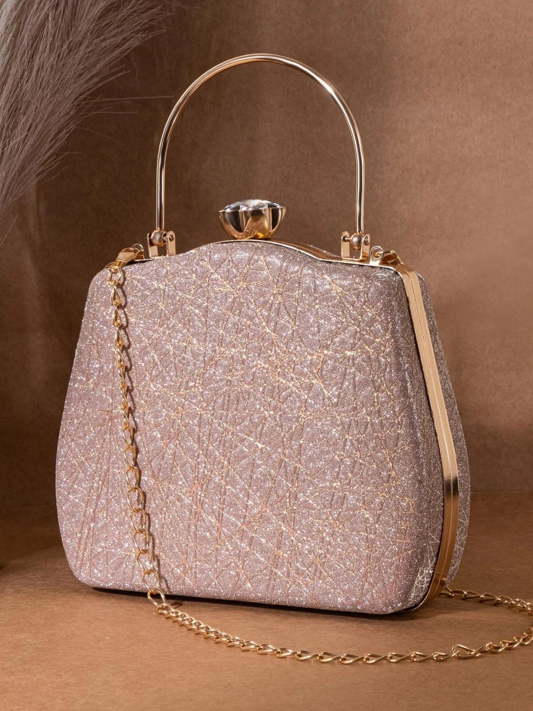 MISHA Textured Box Clutch