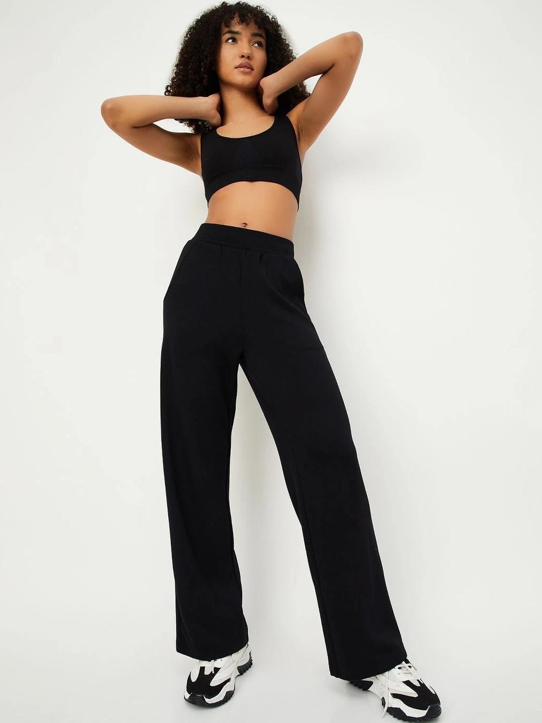 max Wide Leg Mid-RiseTrack Pants