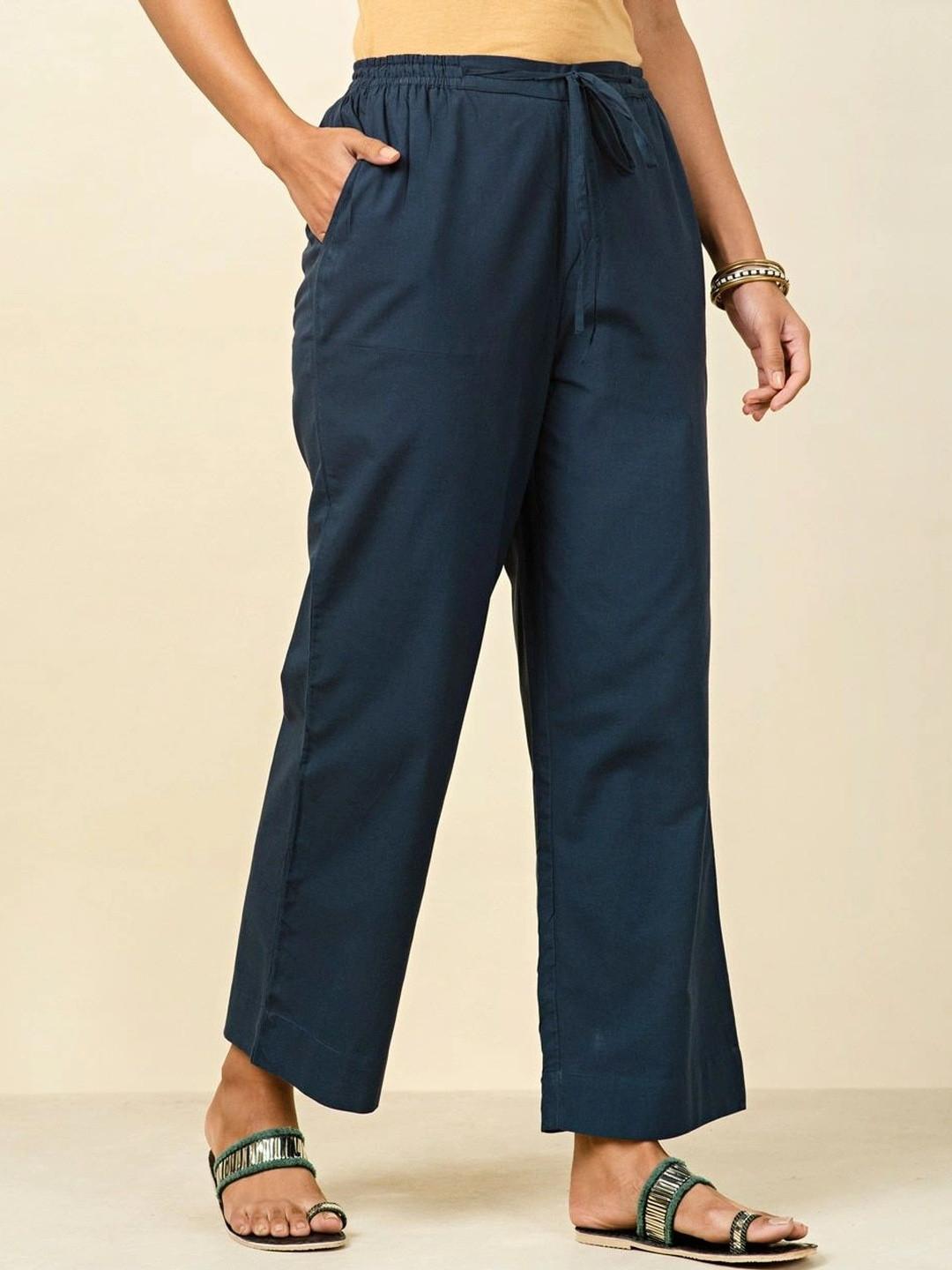 Fabindia Women High-Rise Trousers