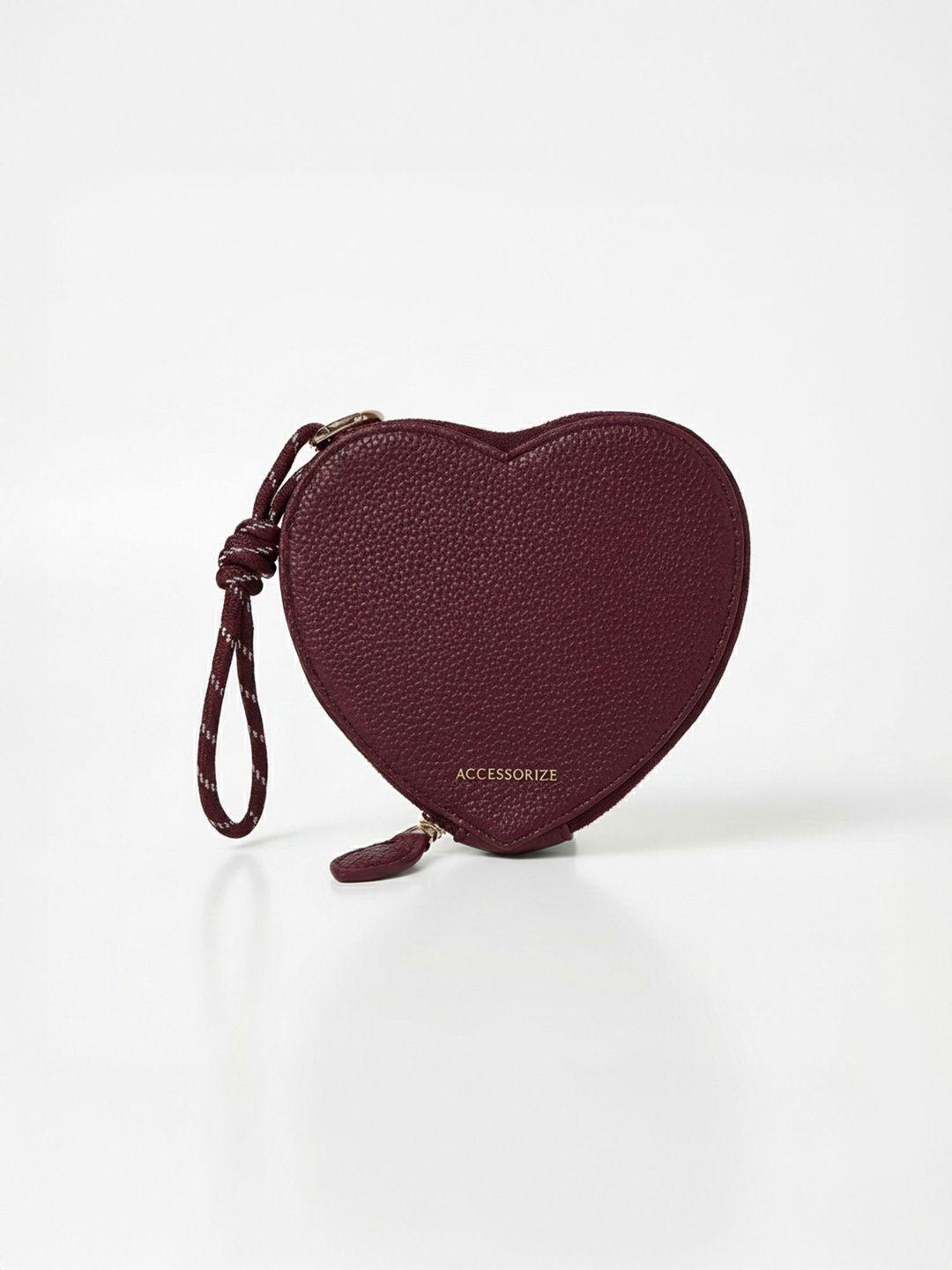 Accessorize London Women's Heart Wristlet Purse
