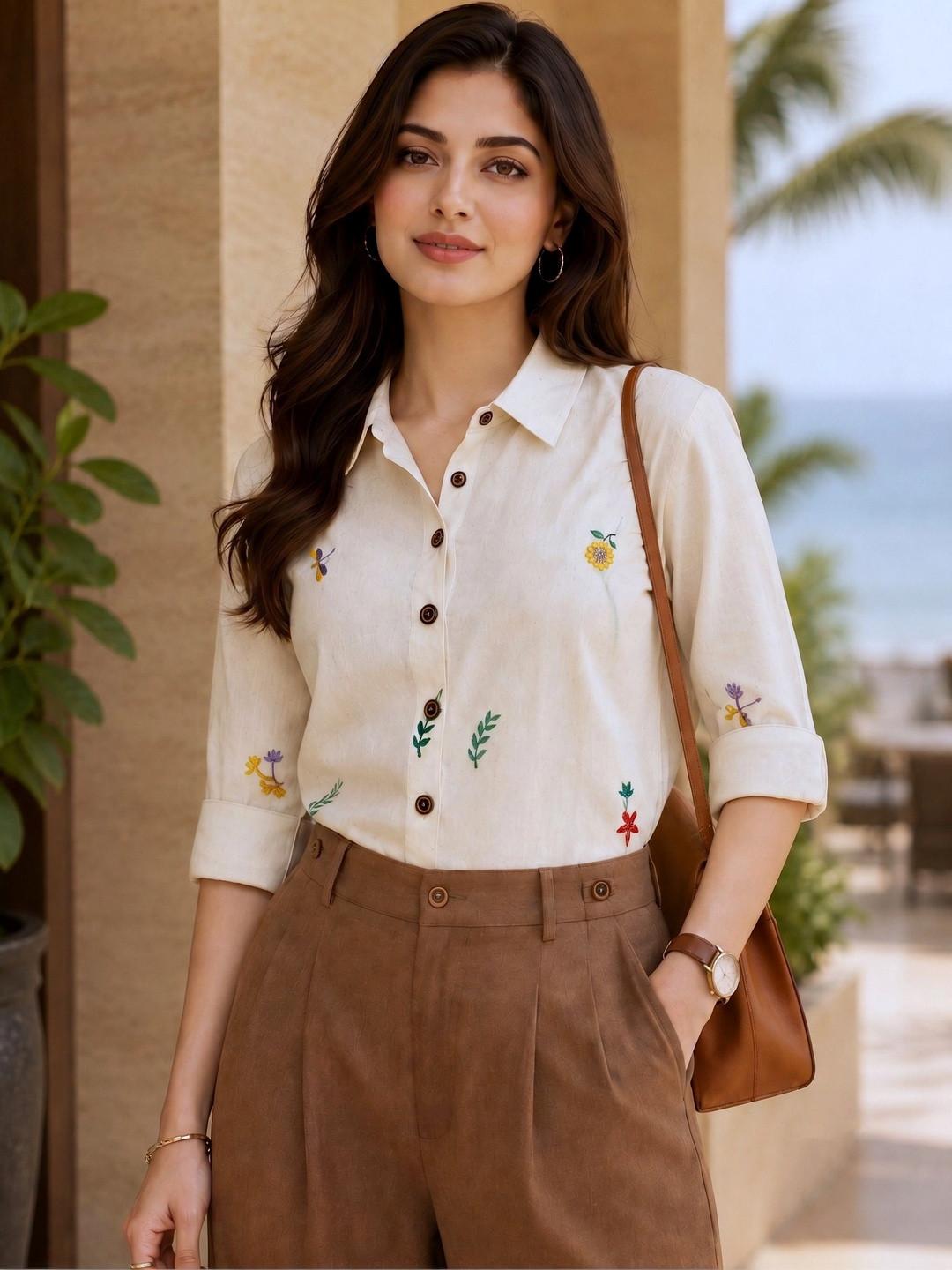 DressBerry Women Comfort Floral Printed Casual Shirt
