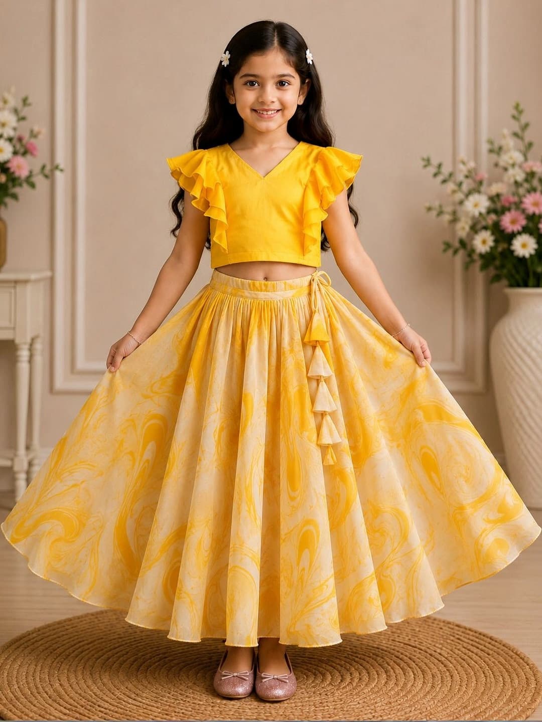 KALINI Girls Ready to Wear Lehenga &