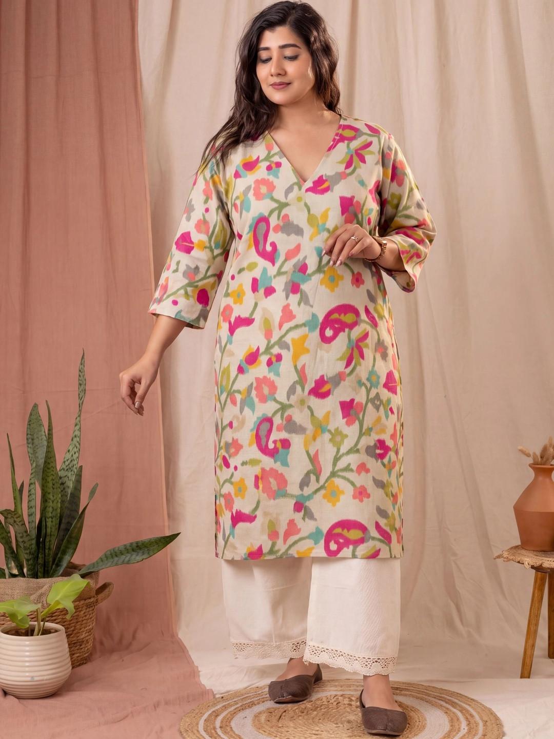 Amthi Women Floral Printed Floral Kurta
