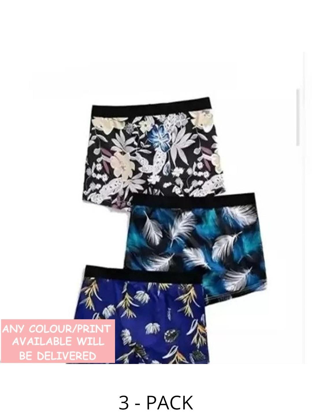 CAVENDERS Boys Pack of 3 Printed Assorted Boxer-Style Briefs