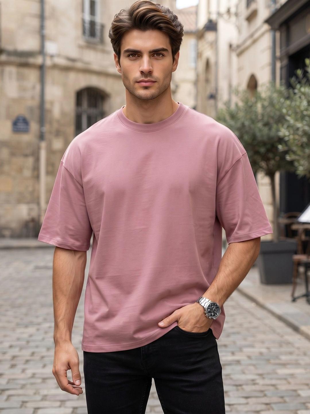 BAESD Men Drop-Shoulder Sleeves T-shirt
