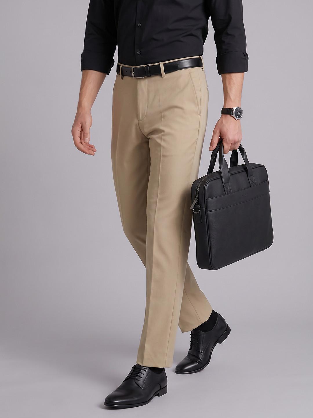 Blackberrys Men Slim Fit Formal Trousers