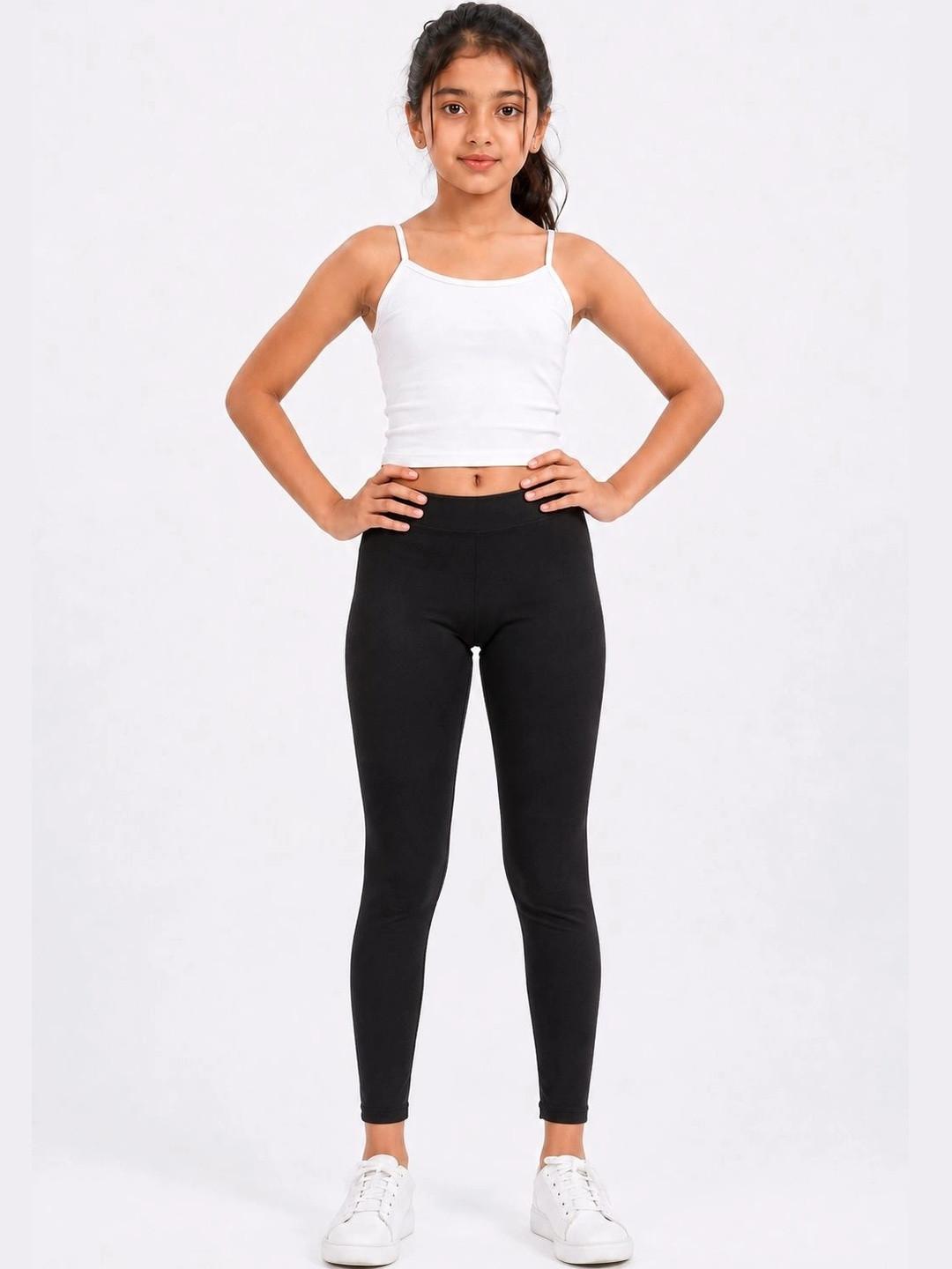 Shsuvia Girls Ankle Length Stretchable Leggings