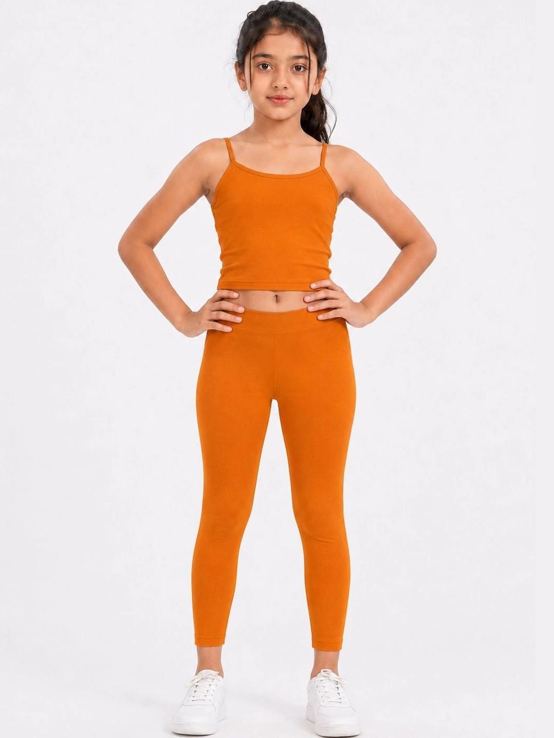 Shsuvia Girls Ankle Length Stretchable Leggings