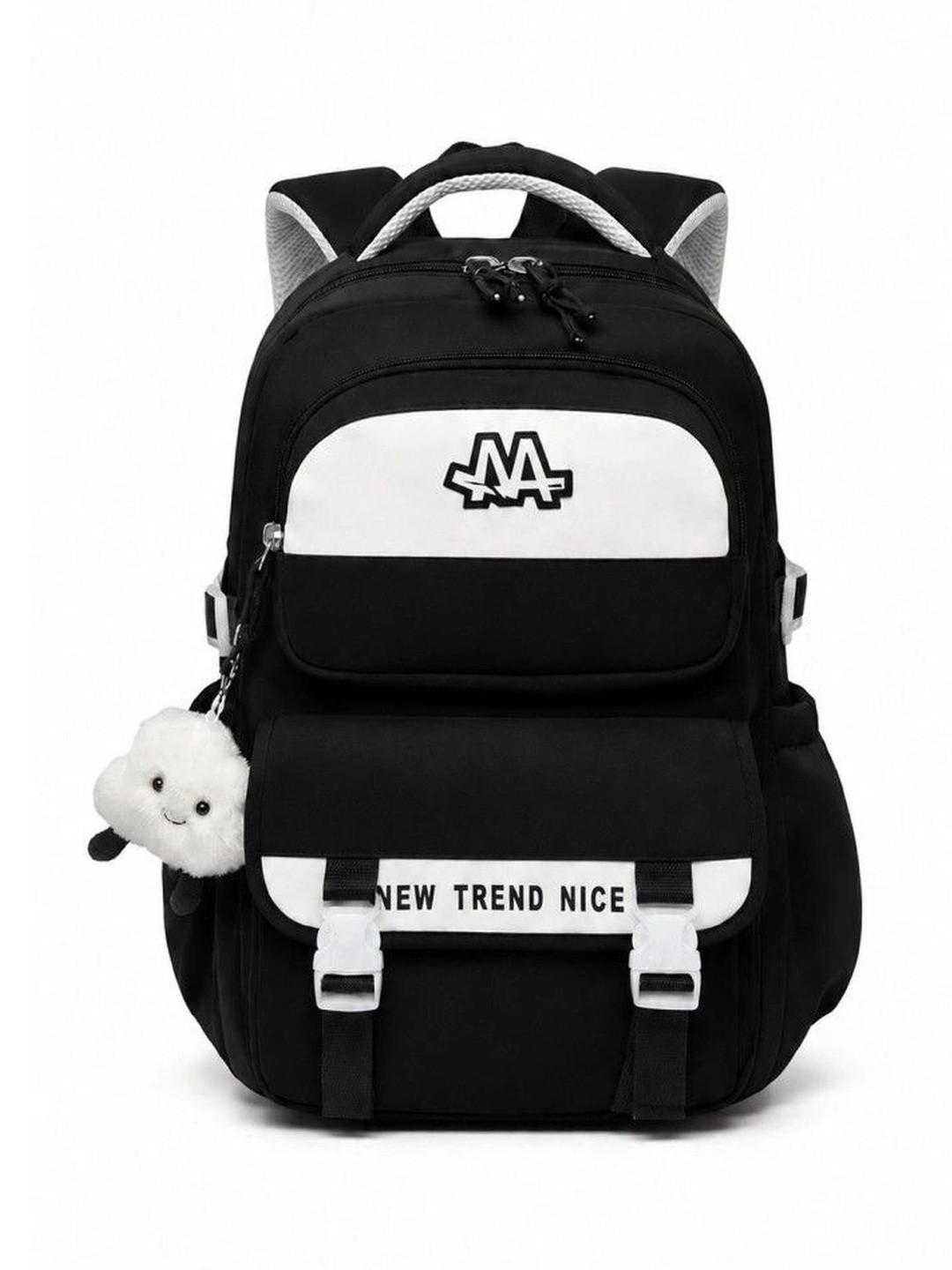 WALSON Women Brand Logo Contrast Detail Backpack