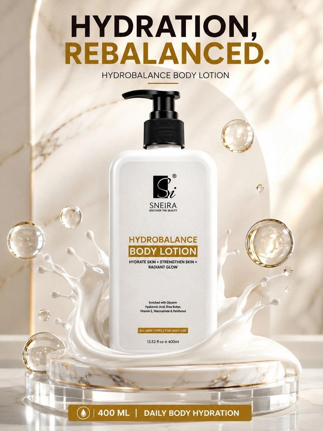 SNEIRA Hydrobalance Skin Brightening Body Lotion - 400 ml
