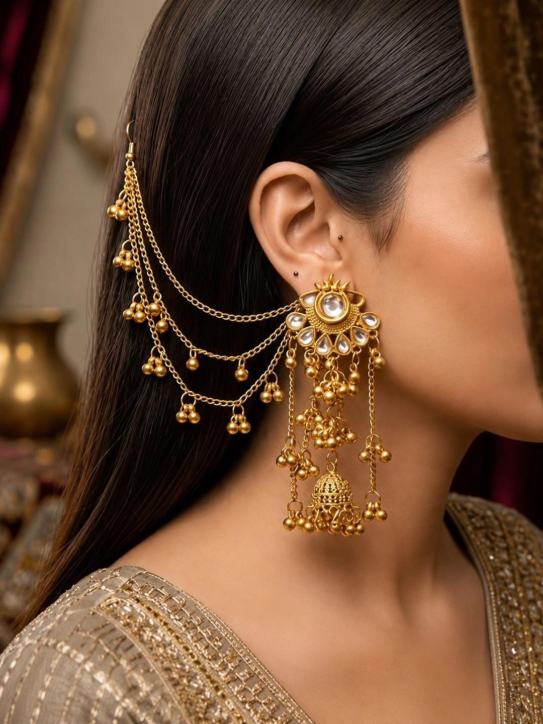 SZN Circular Jhumkas Earrings