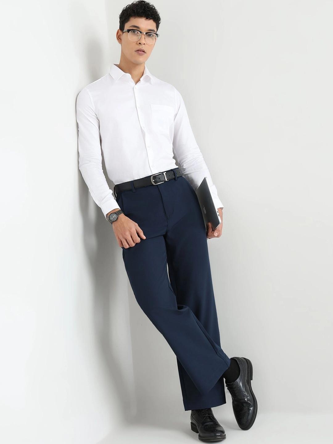 SUBTRACT Japanese 4-Way Stretch Pleated Wide Leg Trousers