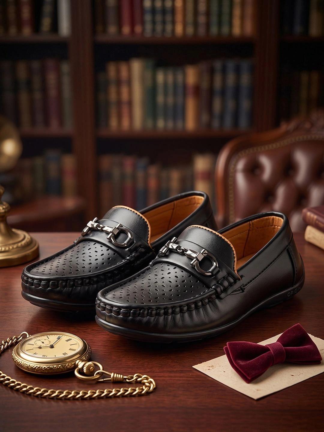 SHOESFORJUNIORS Boys Perforations Loafers