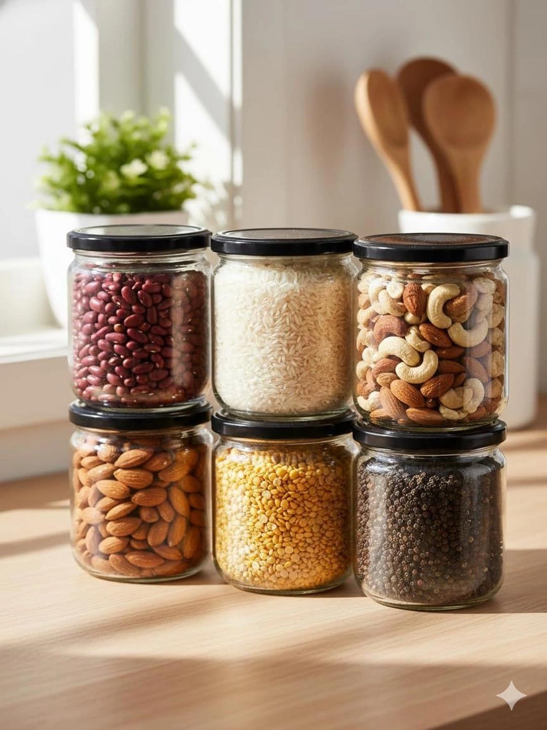 Aura Transparent 2026 Glass Dishwasher Safe Jar Container