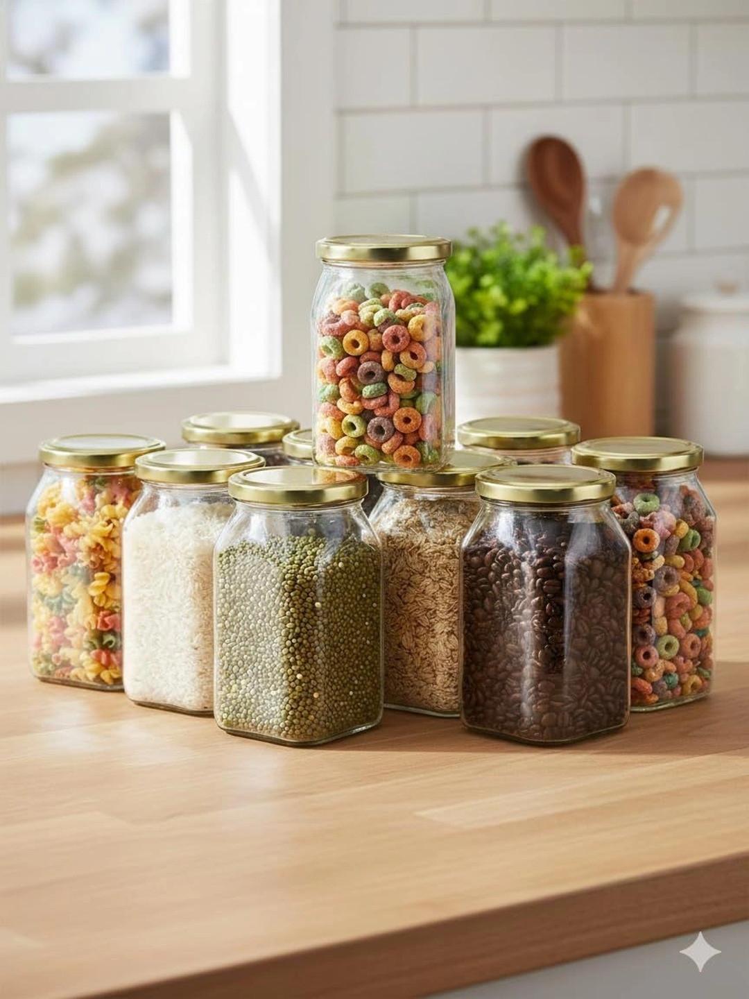 Aura Transparent 2026 Glass Dishwasher Safe Jar Container