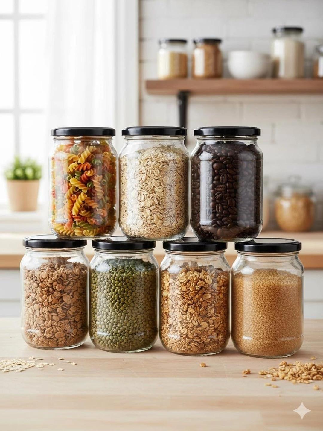 Aura Transparent 2026 Glass Dishwasher Safe Jar Container