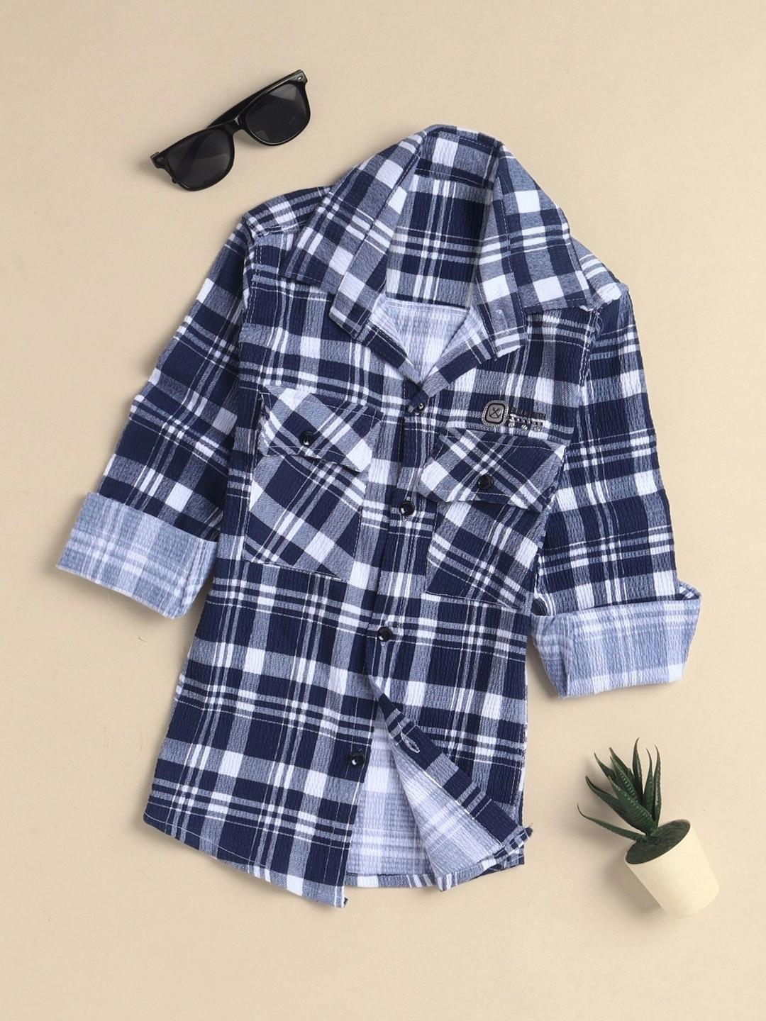 Sangria Boys Checked Casual Shirt