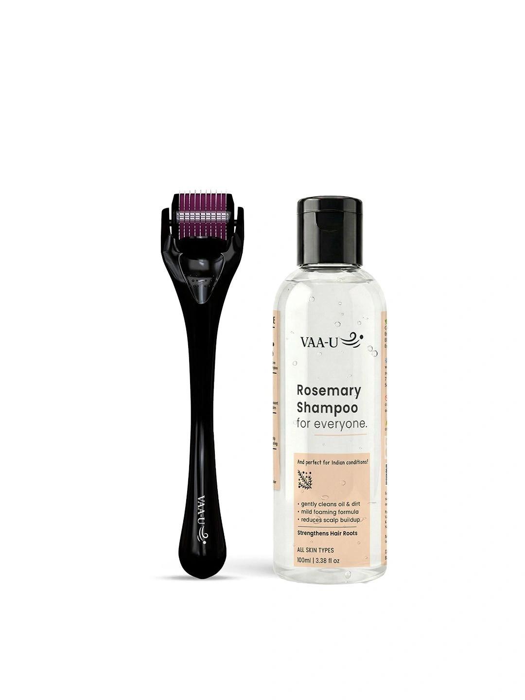 VAA-U Set Of 2 Derma Roller 0.5mm & Rosemary Hair Growth Shampoo - 100 ml