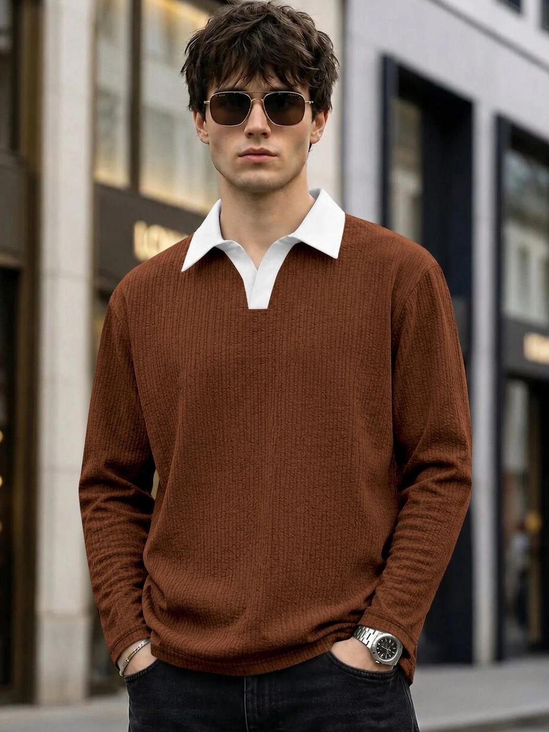 SZN Men Polo Collar T-shirt