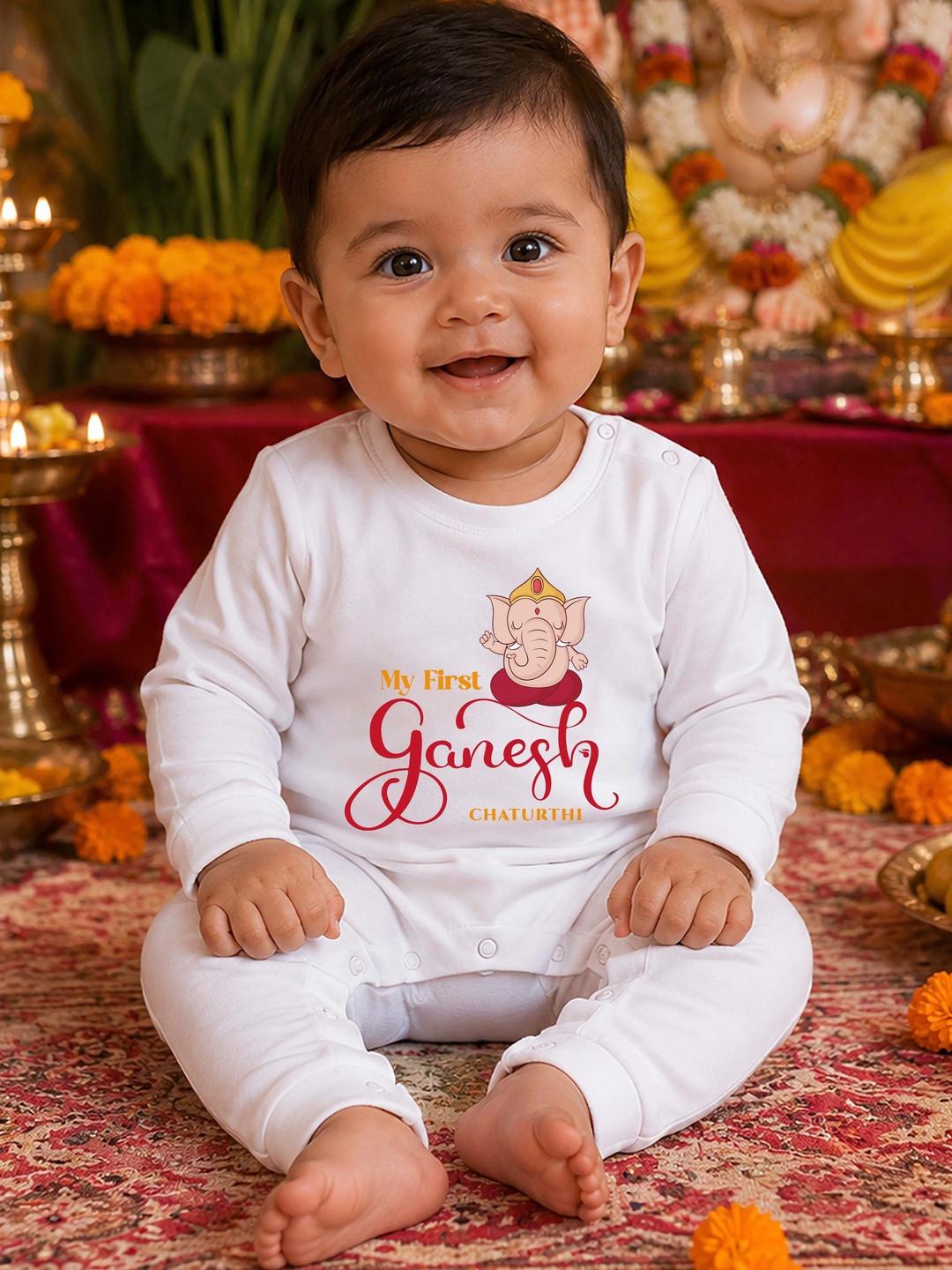 BLUSHES Infants Printed Cotton Rompers