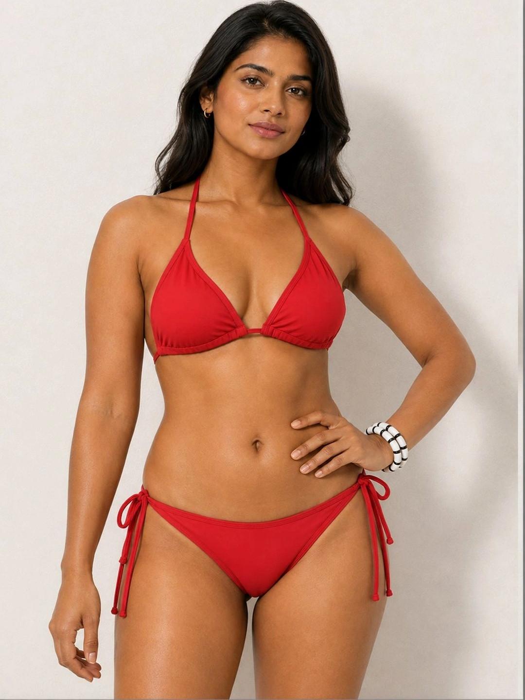 LYCOT Halter Neck Swim Bikini Set