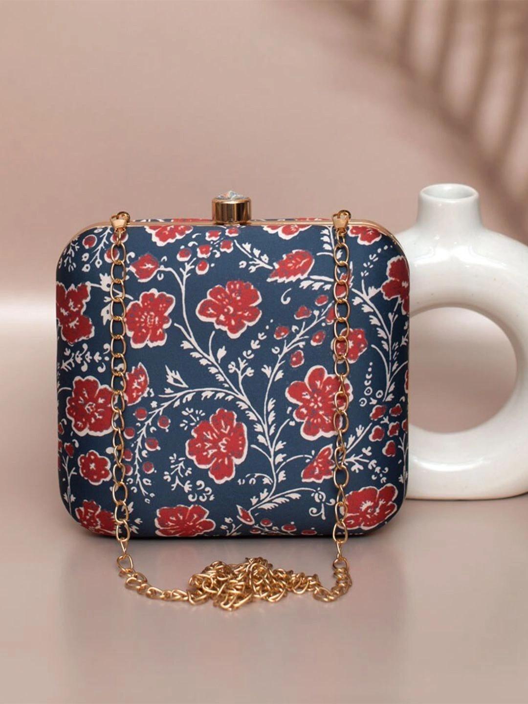 Anouk Printed Box Clutch