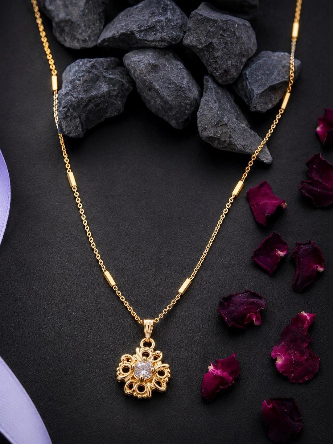 Sangria Brass Gold-Plated Necklace