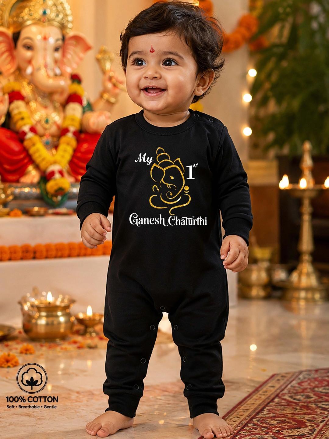BLUSHES Infants Printed Cotton Rompers