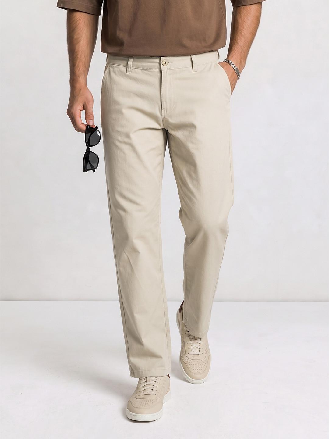 The Roadster Life Co. Men Straight Fit Chinos Trouser