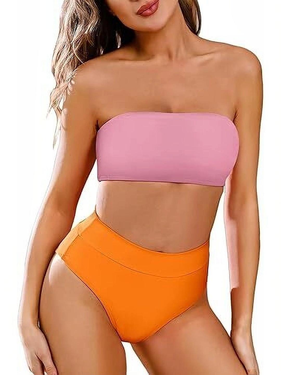 IKNAA Strapless Swim Bikini Set