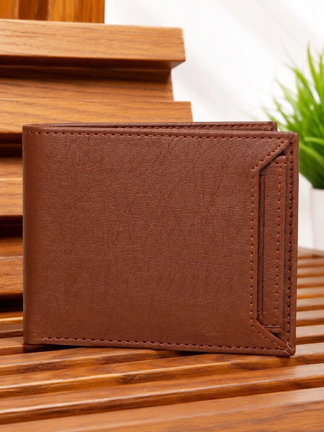 BIF Men PU Two Fold Wallet