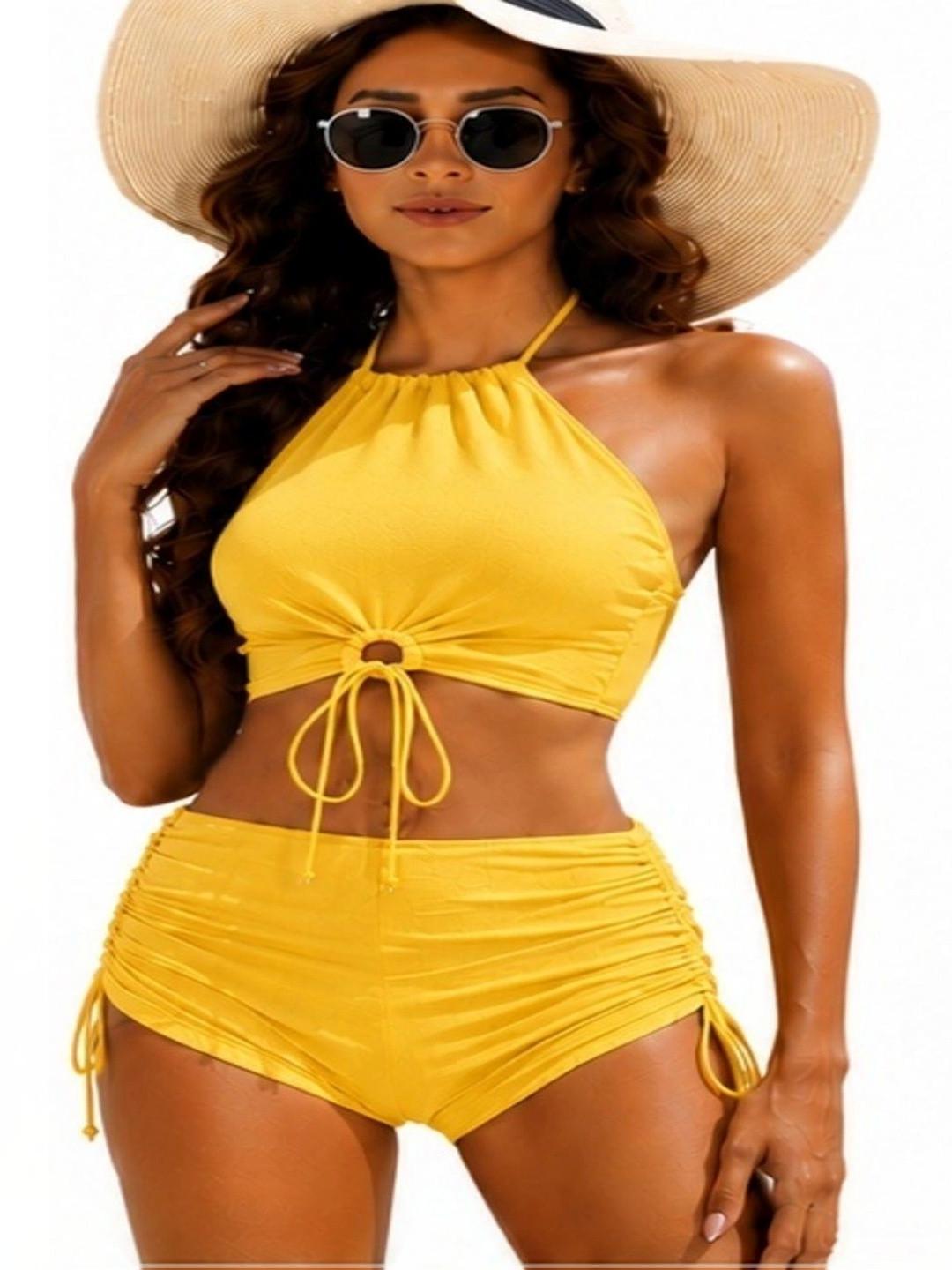 GEETARTS Halter Neck Swim Set Swimwear