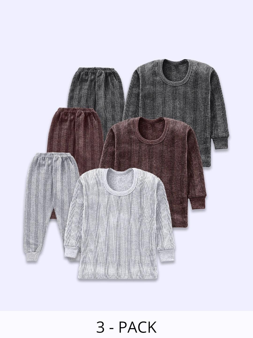 PARYAG Kids Pack Of 3 Breathable Thermal Set