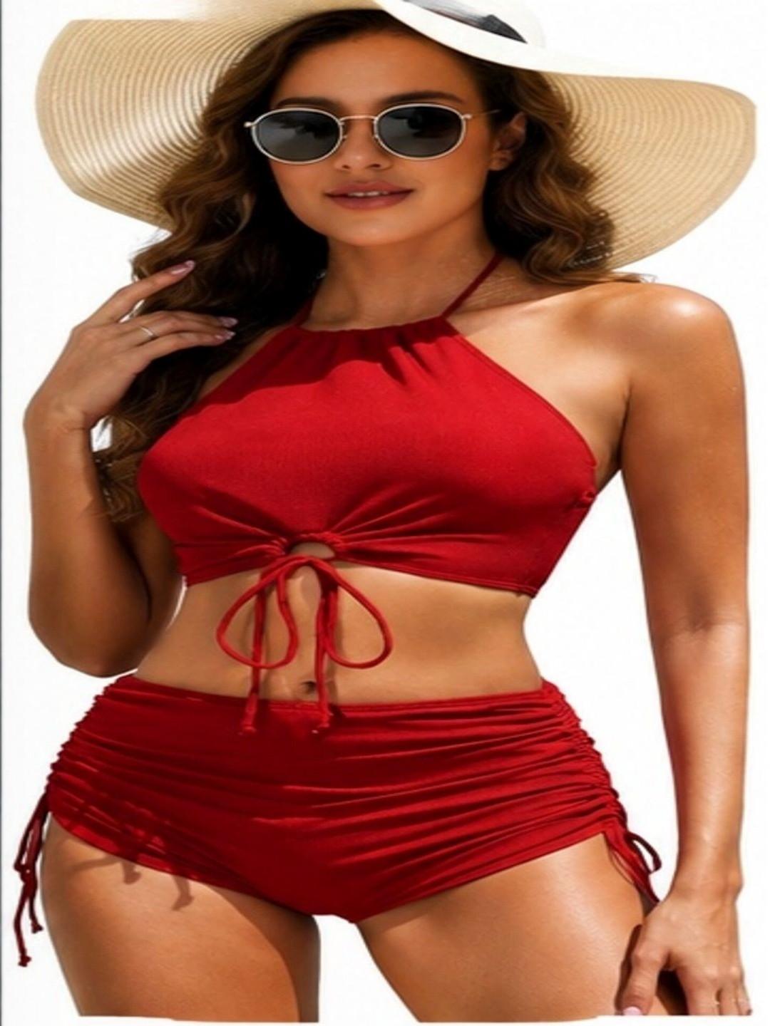 GEETARTS Halter Neck Swim Set Swimwear