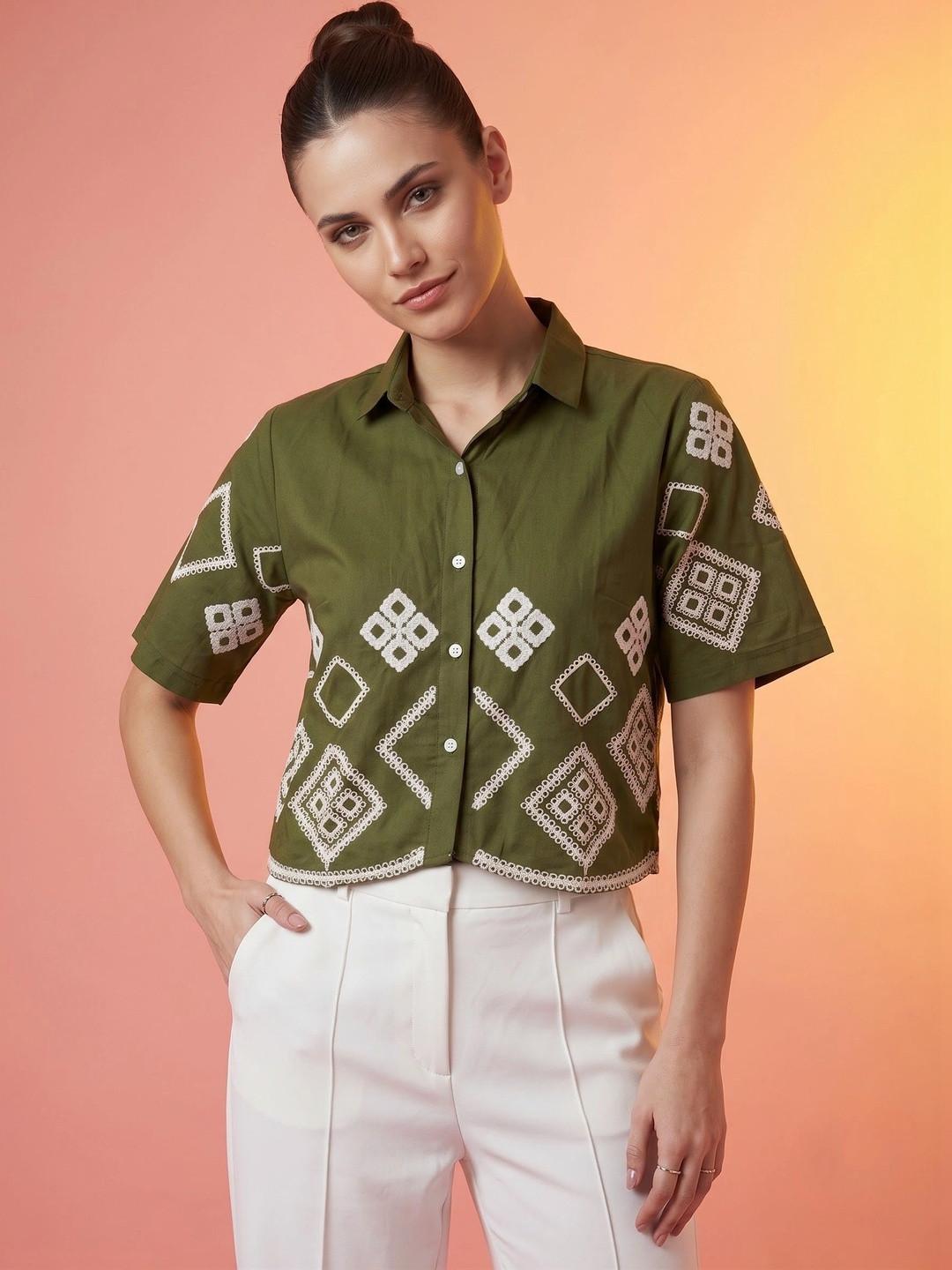 CORSICA Women Classic Printed Casual Shirt