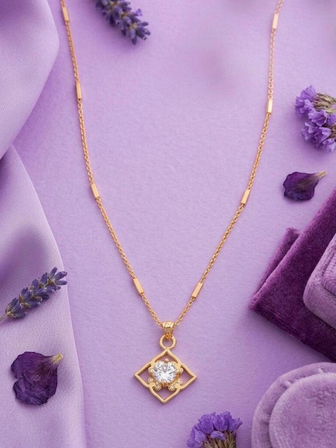 Sangria Brass Gold-Plated Necklace