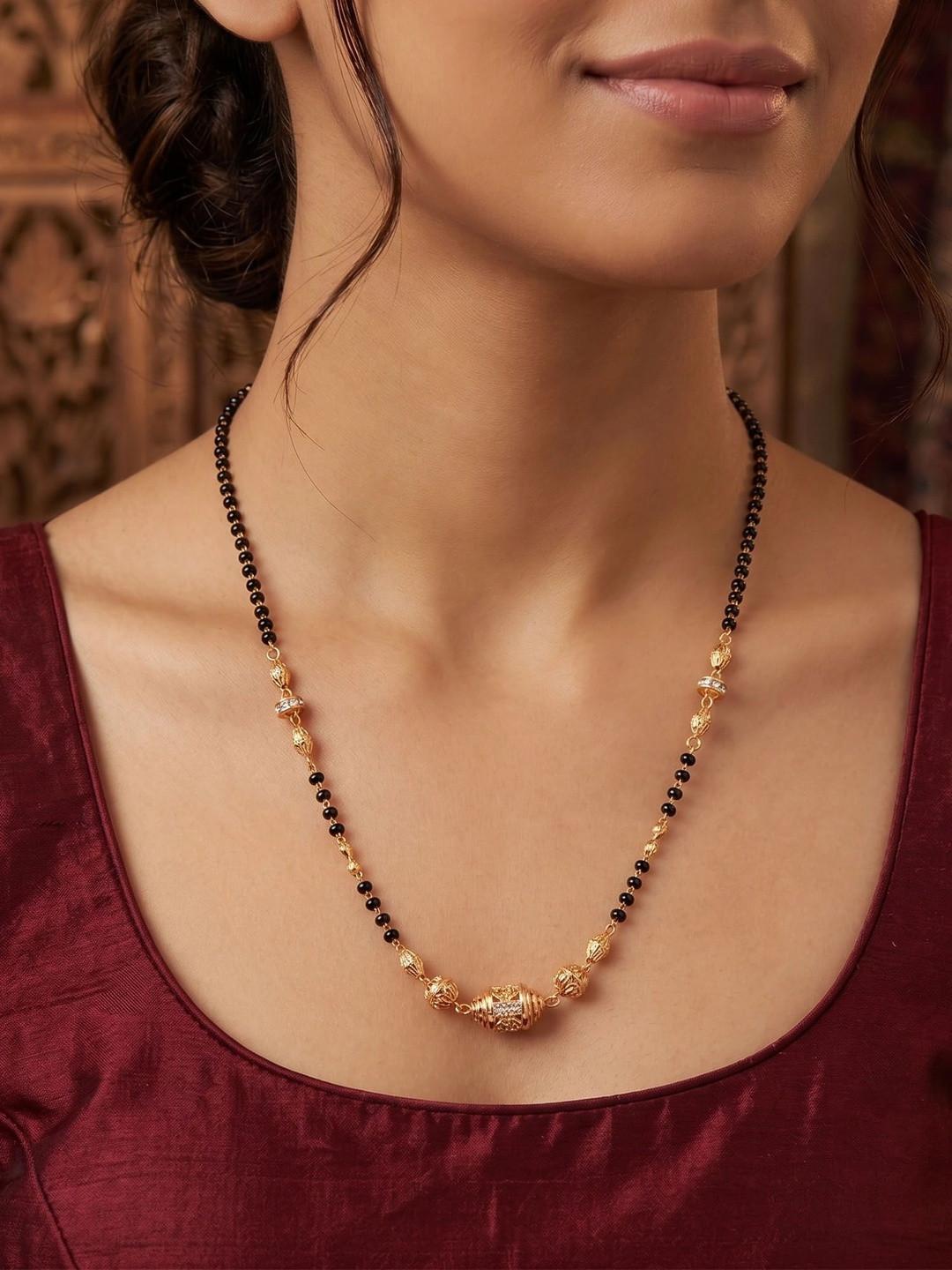 BELWICK Gold-Plated Zircon Mangalsutra