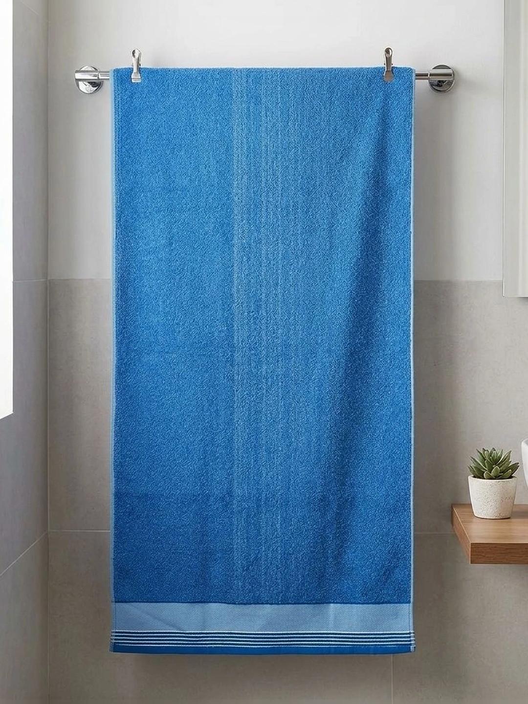 Datch Blue & Sky Blue 1 Cotton 500 GSM Bath Towel