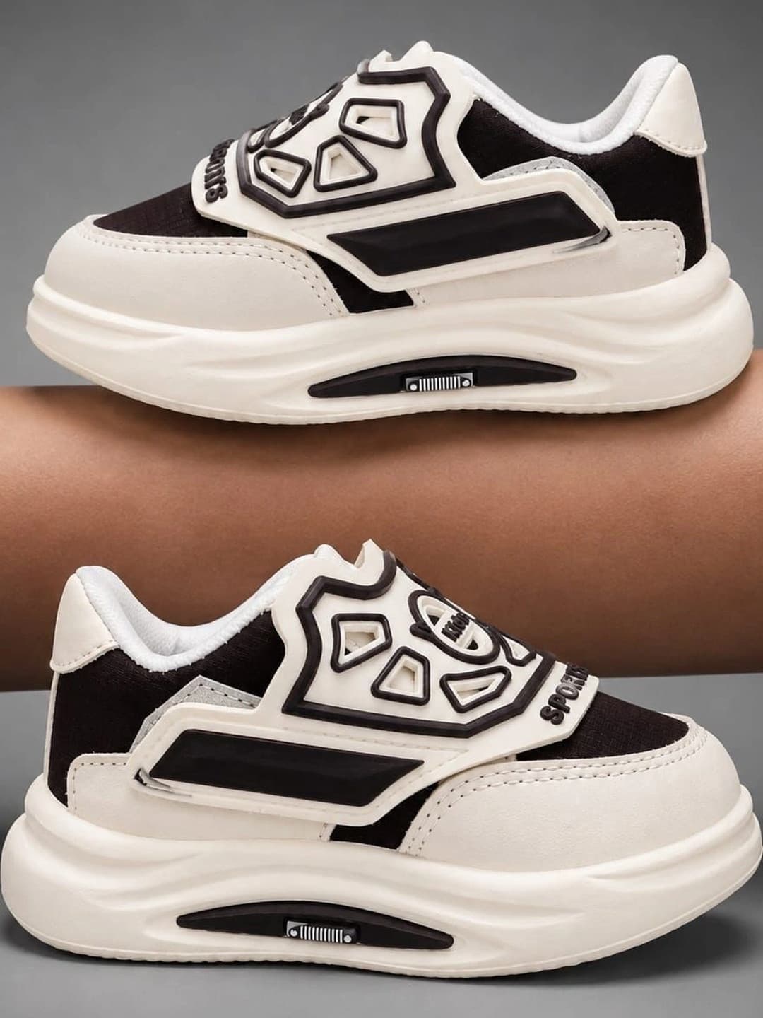BAESD Unisex Kids Colourblocked Sneakers