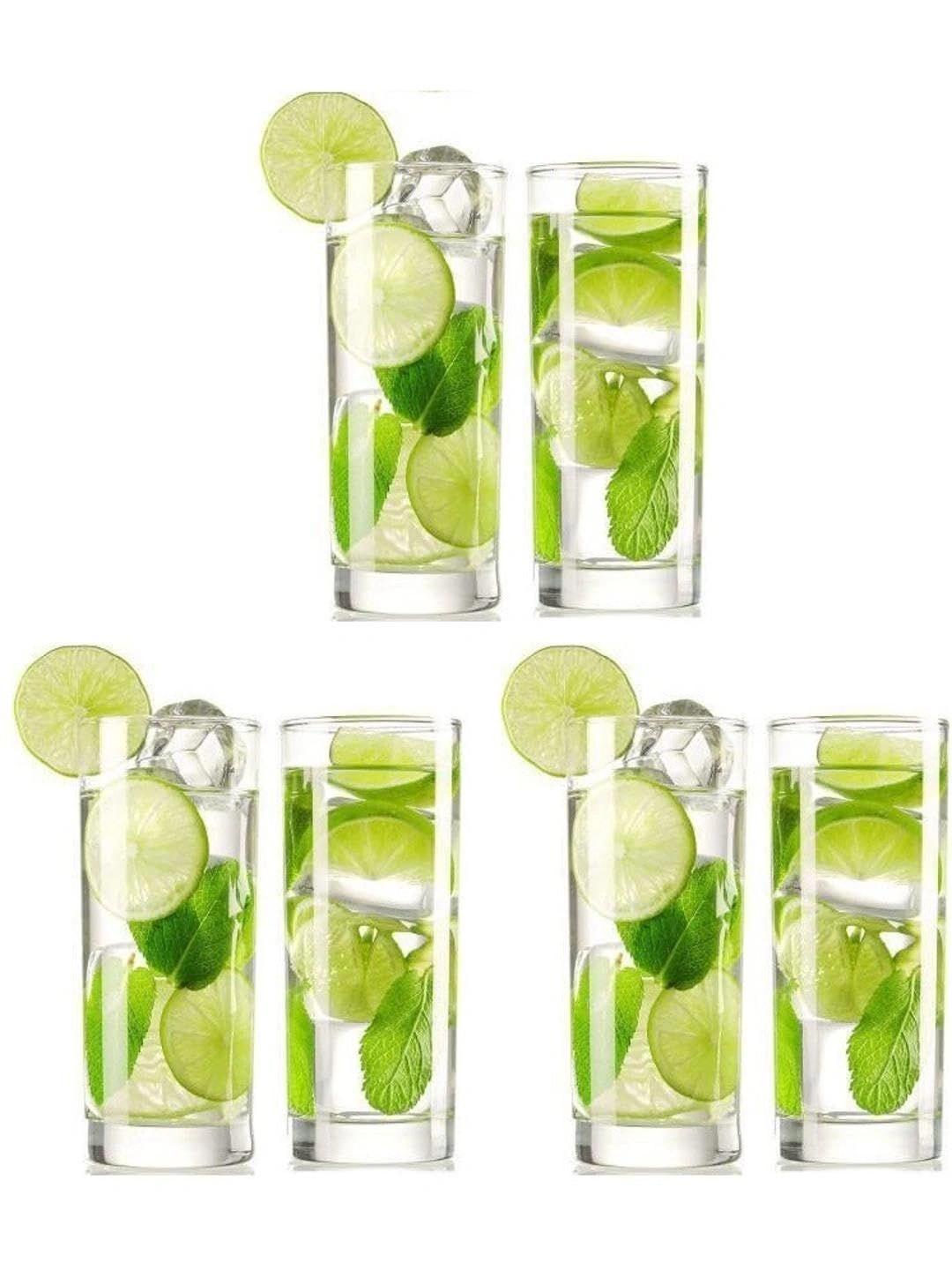 Aura Transparent 6 Dishwasher Safe Glass Water Glass