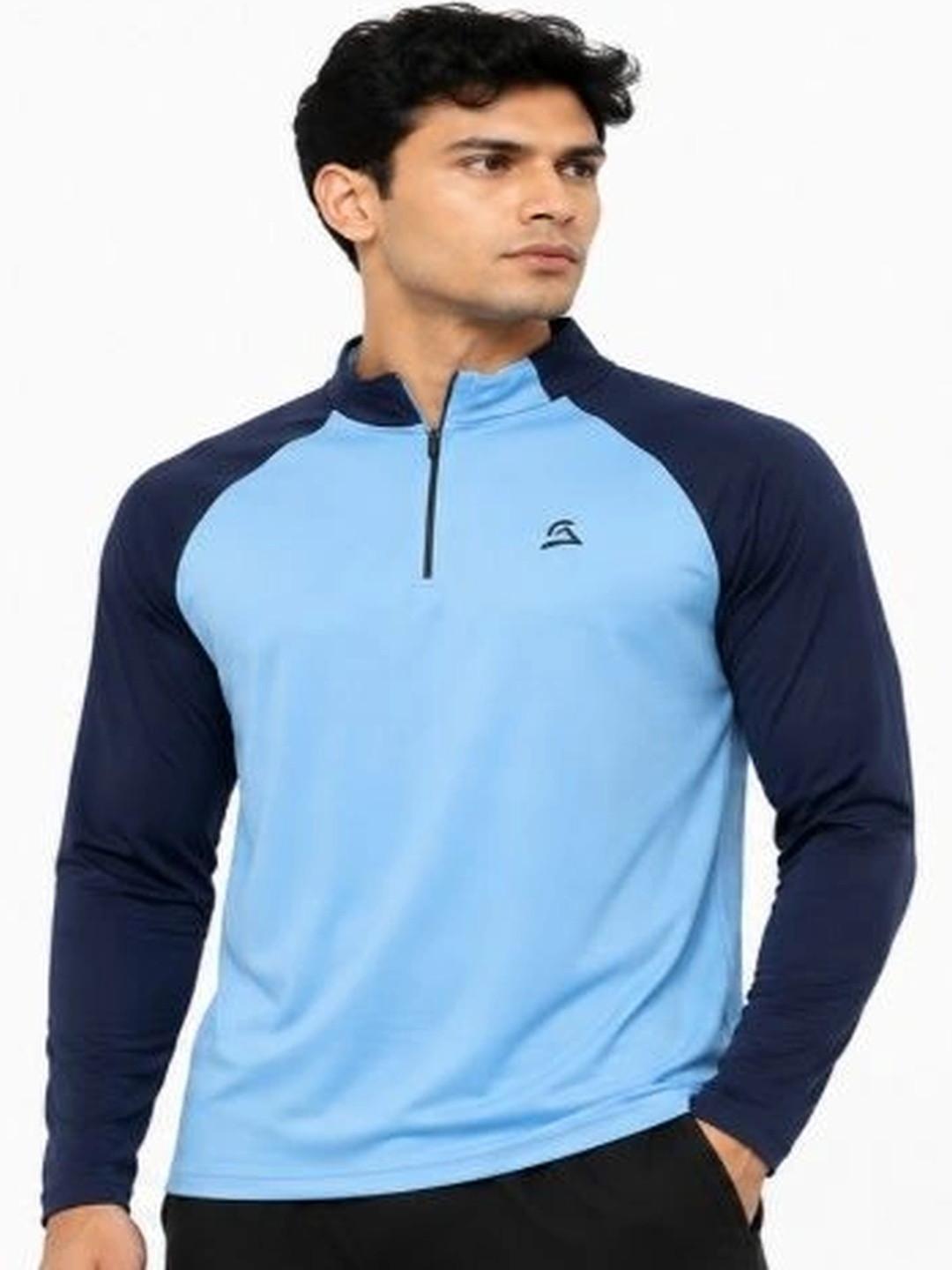 HILL 7 Men Brand Logo Colourblocked T-shirt