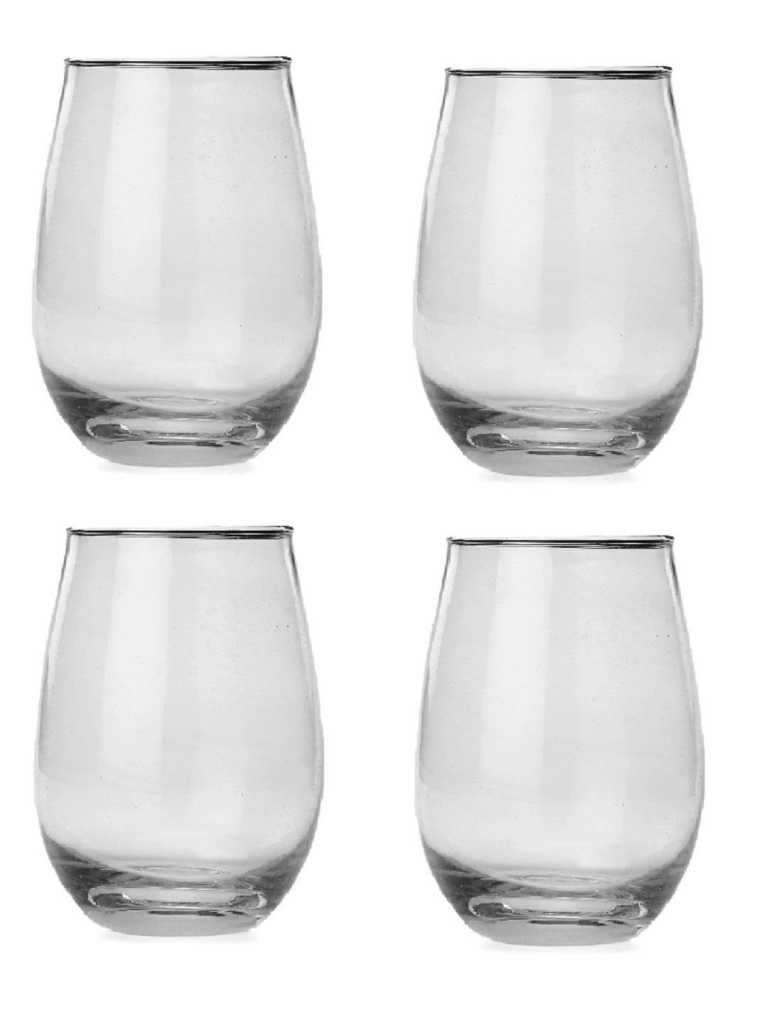 Aura Transparent 4 Dishwasher Safe Glass Water Glass