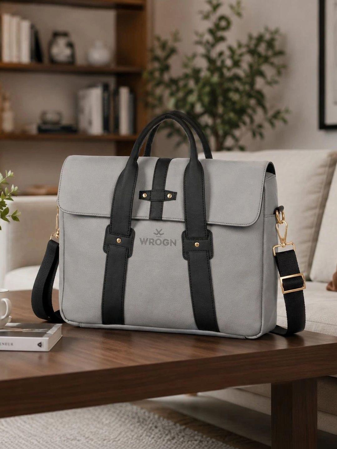 WROGN Unisex PU Laptop Bag